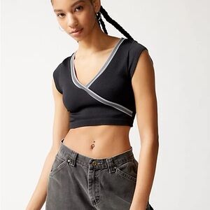 UO Out From Under Surplice Top